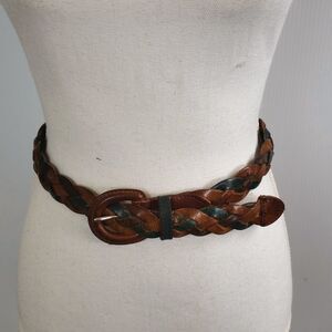 The Limited Multi-color Braided Leather Belt size Med